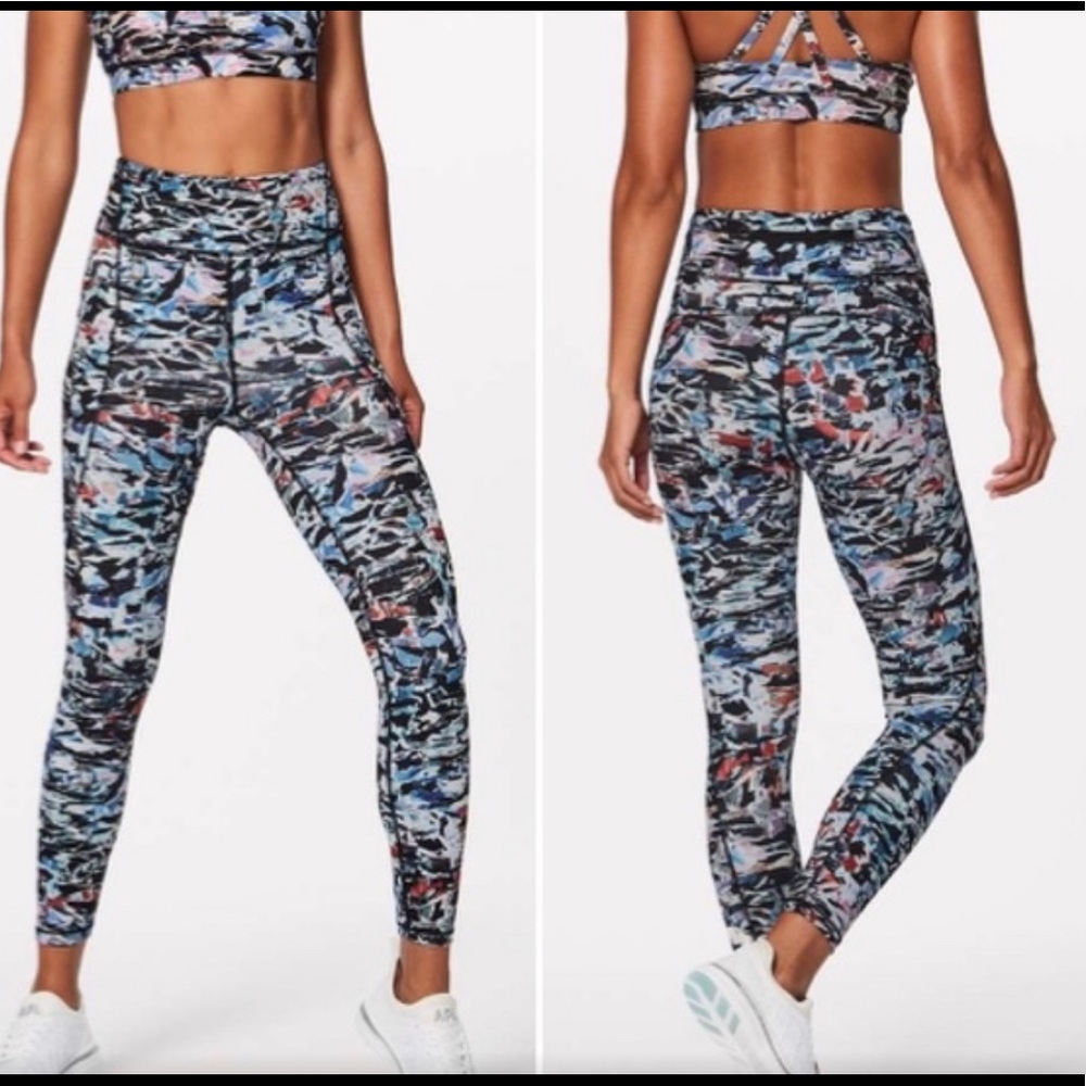 Lululemon Break Free High Culture Clash Leggings